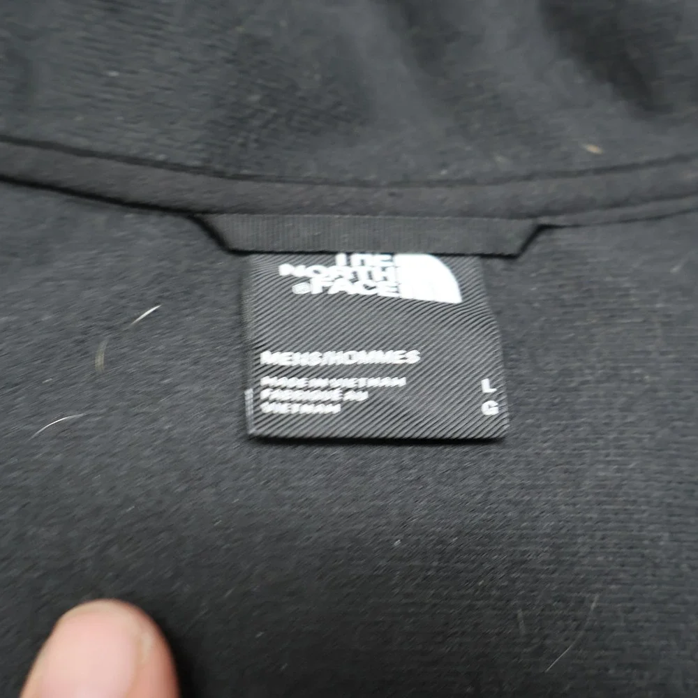 North Face Jacket Mens Large Black Castle Rock Softshell‎ Wind Resistant LOGO